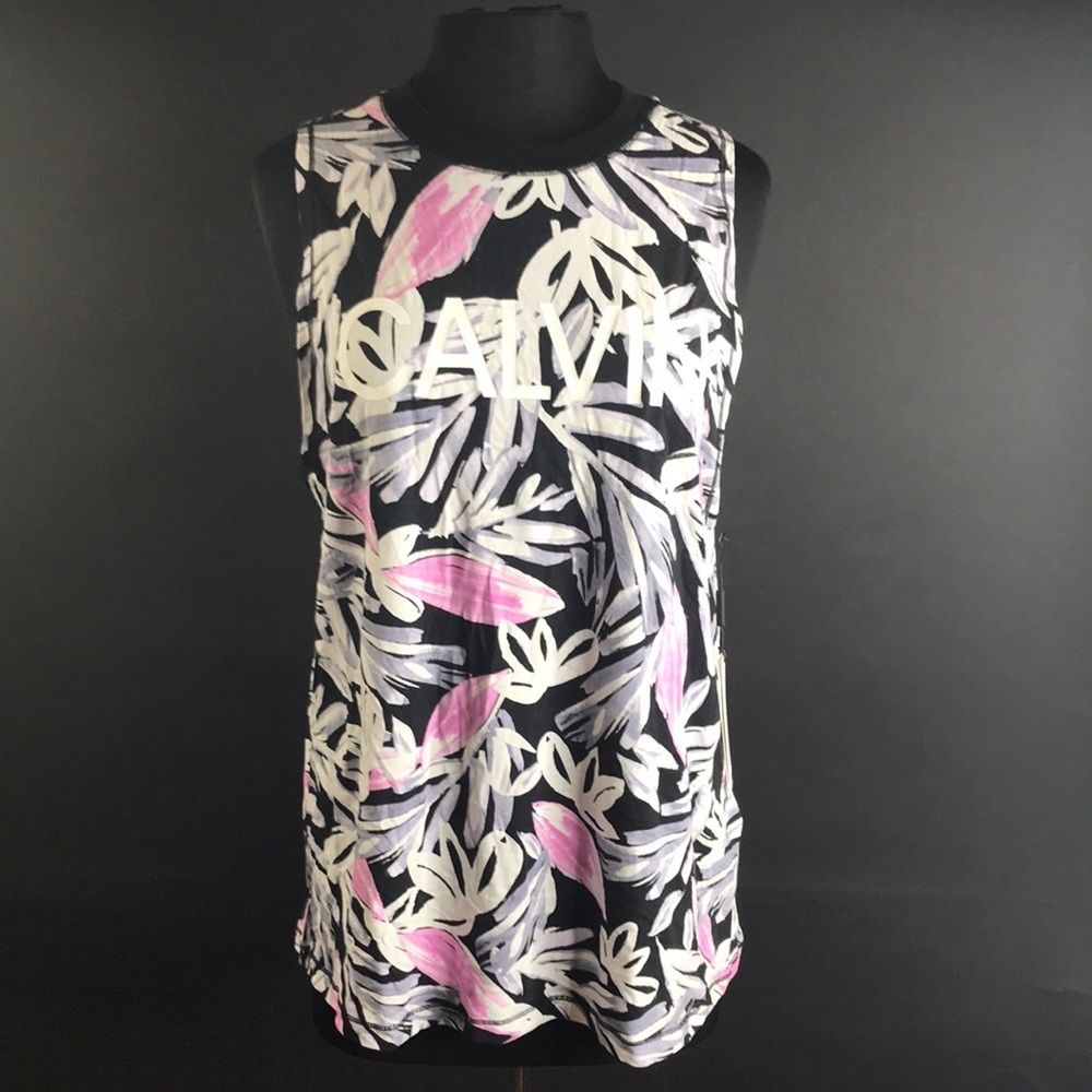 Calvin Klein Performance Logo Printed Tank Top - L